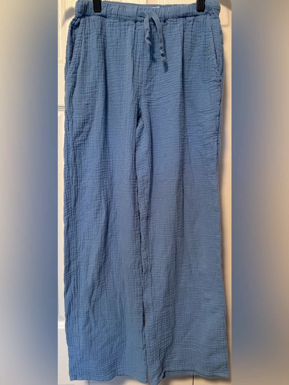 Aritzia Little Moon AirPlush Cotton Sail Gauze Wide Leg Pants Size 2XS
